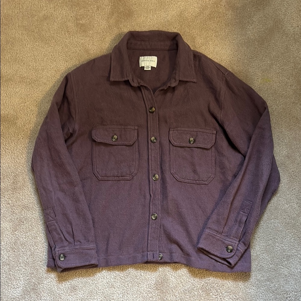Purple Button-Up Jacket